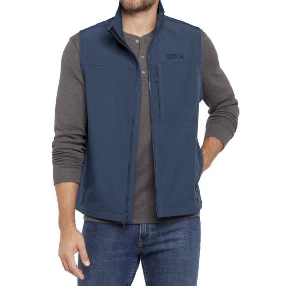 Eddie Bauer Men's Softshell Vest Blue Size XL - Picture 1 of 13